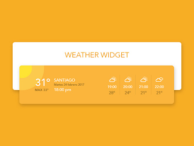 Weather widget branding color font logo typograhy ui ux web web design widget