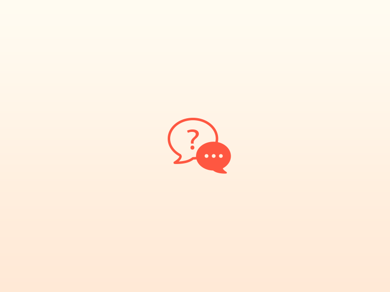 Day092 | F.A.Q. chat clean dailyui f.a.q. gif icon minimal red