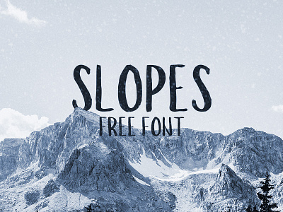 Slopes Free Font brush brush pen font handwritten lettering logo typography vintage