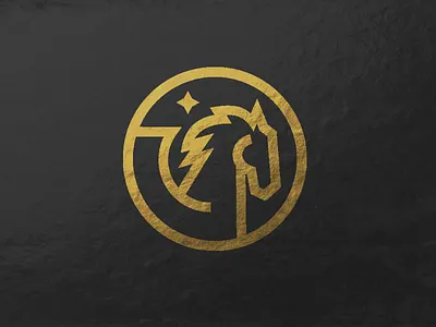 Pegasus gold icon line art pegasus ucf