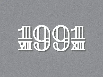 8.13.1991 1991 birthday greyscale josergil lettering logo number typography
