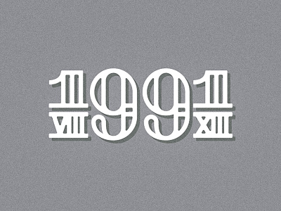 8.13.1991 1991 birthday greyscale josergil lettering logo number typography