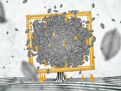 Beer Tree beer frame illustration tree vector