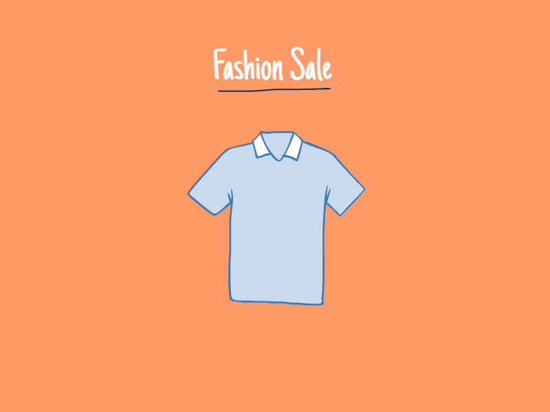 Fashion Sale GIF 2d animation fashion illustrations sale