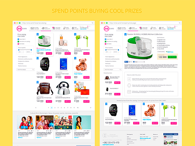 One card concept design interface loyalty program ui ux