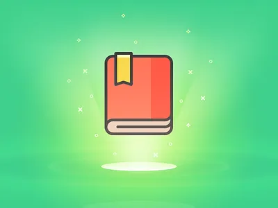 The birth of a flat icon android app book flat icon green ios iphone logo magick red stars
