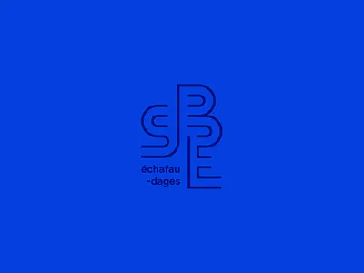 SBE concept logo monogram type typography