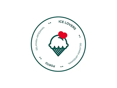ICE LOVERS branding design graphic logo