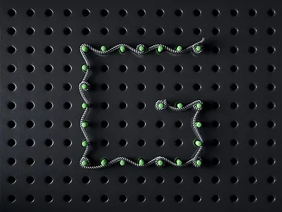 [G] 36 Days of Type 36daysoftype 3d 4d a c4d cgi cinema letter minimal plant render type