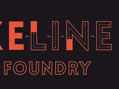 Line type Logo black line logo red type