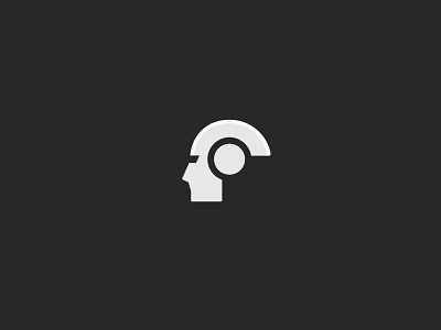 A.I. (client work) artificial intelligence head icon logo mind minimal robot simple symbol