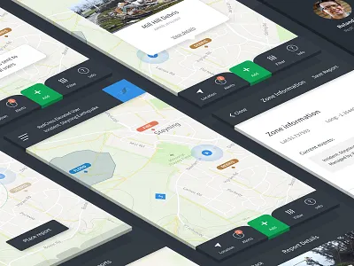 Crisis Response mobile app app crisis response map mapping mobile pin report ui