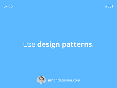 UX Tip #001 design tips ux