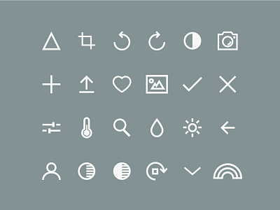 Photo App Icons camera contrast flat icons photo photo editor