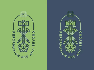 TGC Conference Design apparel badge illustration logo reformed wip