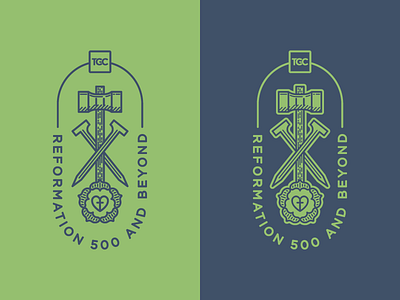 TGC Conference Design apparel badge illustration logo reformed wip