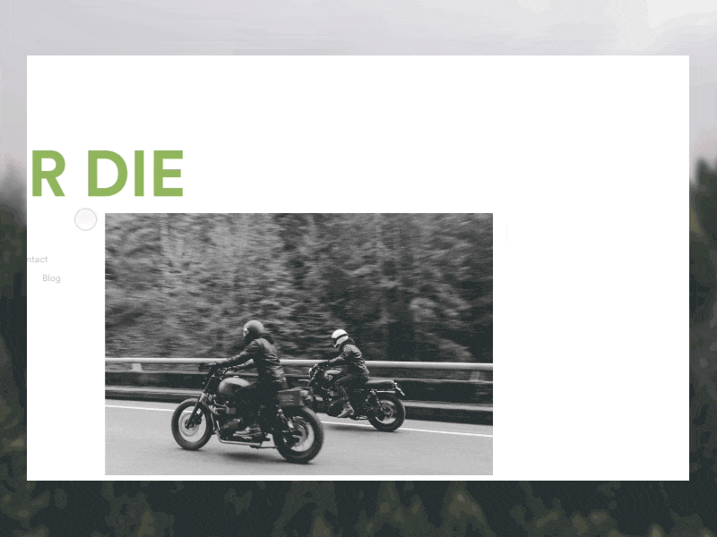 Ride or Die Animation animation card design gif interaction jane lee principle prototype sketch ui ux