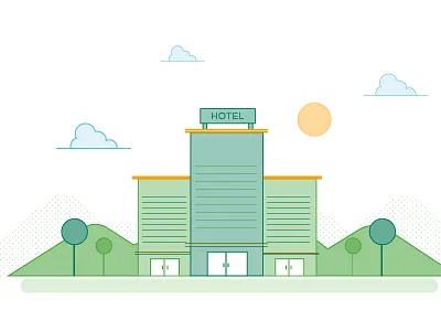 Eco friendly Hotel! bright clean eco friendly environment friendly hotel outline pastel rooms stay vacation white