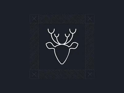 Stag Logo Desgin animal branding deer identity logo mark minimal stag symbol