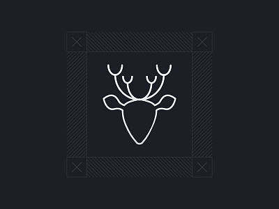 Stag Logo Desgin animal branding deer identity logo mark minimal stag symbol