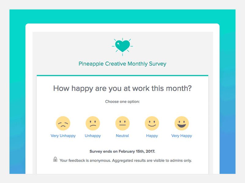 Gusto Survey Update email surveys ui ux