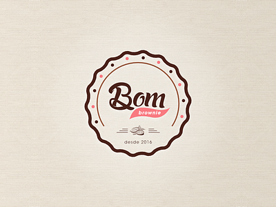 Bom Brownie Logotipo brownie logotipo