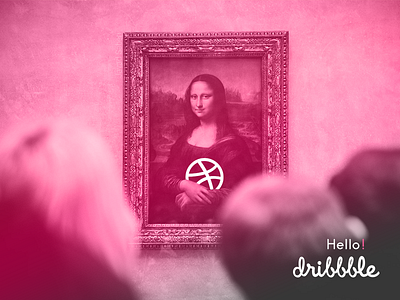 Hello Dribbble afroo debut dribbble first iran javadsaberi mona lisa shot