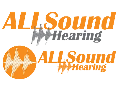 ALLSound Hearing Logo brand icon id logo sound wave