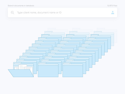 Illustration for Search Page app app design database interface search ui