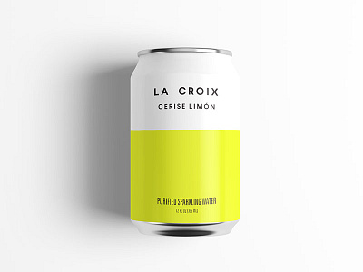 La Croix design minimal modern packaging trendy white