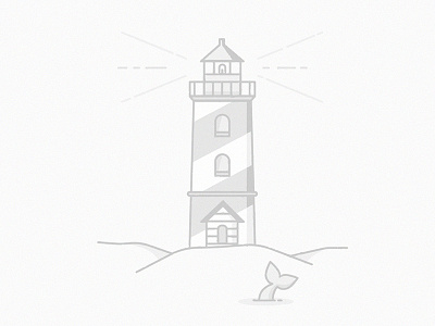 Lost app connection dolphin icon illustration light lighthouse lost sea