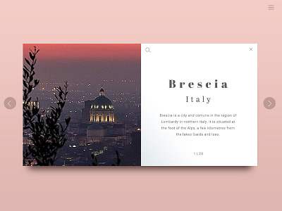 Bresica Italy photoshop ui ux web