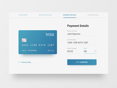 Daily UI #002 — Credit Card Checkout checkout credit card daily ui e commerce interface payment details ui ux