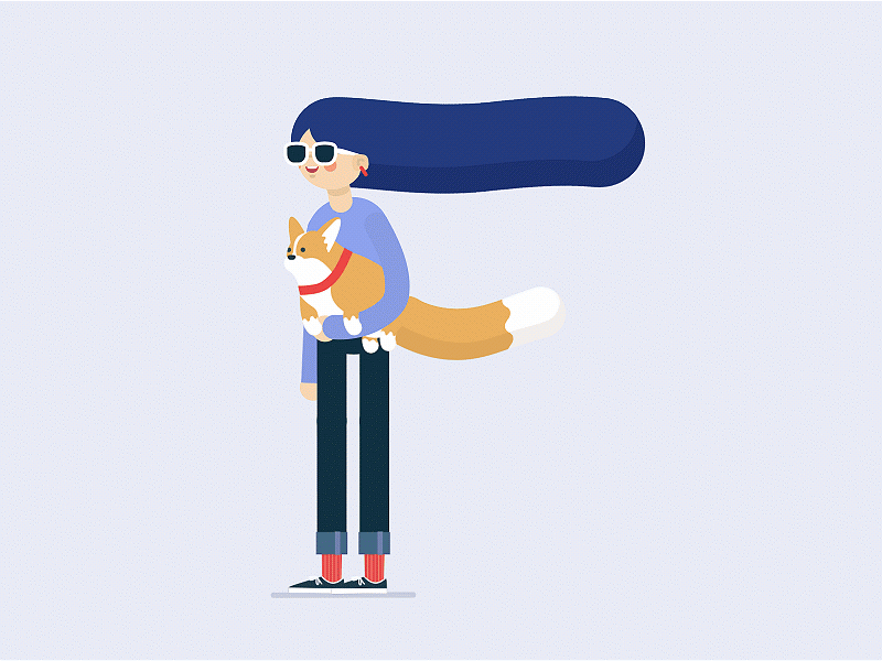 F 36daysoftype character corgi deekay f girl