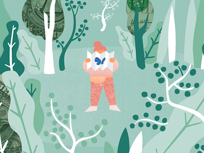 Navigating Tax Season blog illustration money nature simplepractice taxes