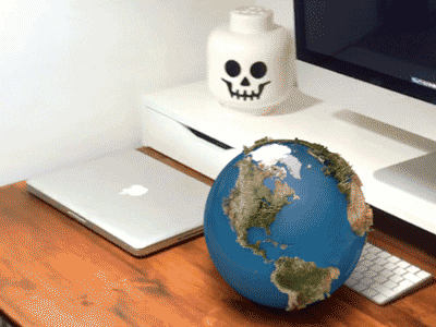 A Mixed Reality World animated bars cinema4d concept earth globe infographic mixed reality motion population world