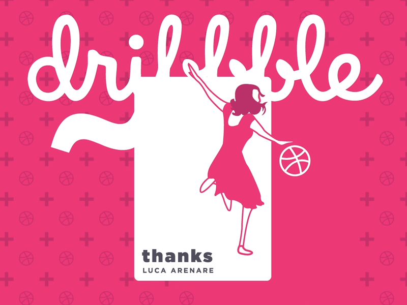 Hi Dribbblers! ☺ debut debuts emmastone film flat hollywood lala lalaland land magenta monochrome welcome