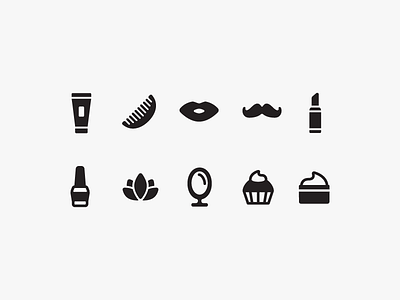 Beauty Icons beauty cosmetic fashion icon logo magazine