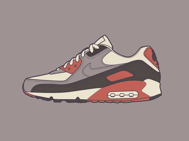 air max 90 custom cartoon