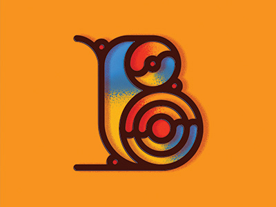 Letter B cursive hand lettering handcraft lettering vector