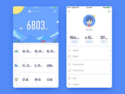 Amazfit app redesign sport；band；