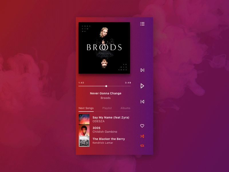 Music Player #09 dailyui music player ui