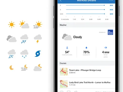 Weather Integration mapmyrun run under armour weather workout