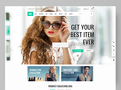 HILL - Premium Responsive WooCommerce Theme and cosmetics creative ecommerce electronics fashion furniture parallax perfume restaurant shop shopping