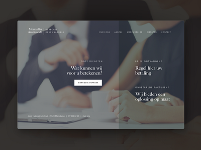 homepage - monbailliu avondroodt corporate cta homepage lawyer minimal ui ux webdesign