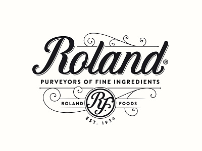 Roland Foods customtype handlettering lettering logo logotype typography