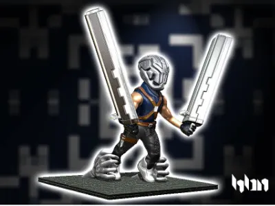 The XR Project 3d character model printing sculpture xr