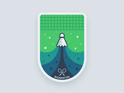 Badminton badminton ball illustration sketch sport star