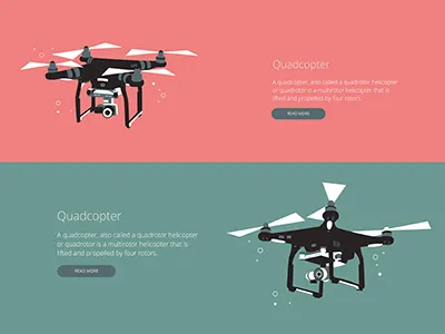 drone web banner art banner creative daily design drone illustration quadcopter web