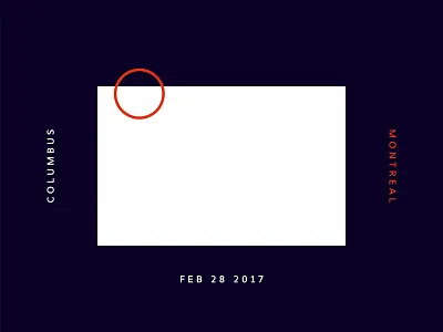 Blue Jackets Score: February 28, 2017 blue jackets columbus data data visualization hockey infographics minimal nhl score sports